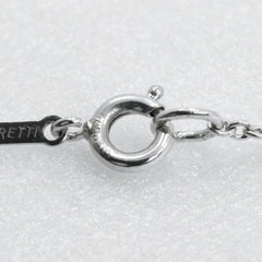 Tiffany & Co. Elsa Peretti Bean Pendant Necklace Sterling Silver