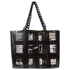 Chanel Coco Window Tote Printed Vinyl