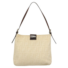 Fendi Mamma Baguette Shoulder Bag Canvas