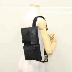 Gucci Vintage Double Belt Bag GG Canvas with Leather