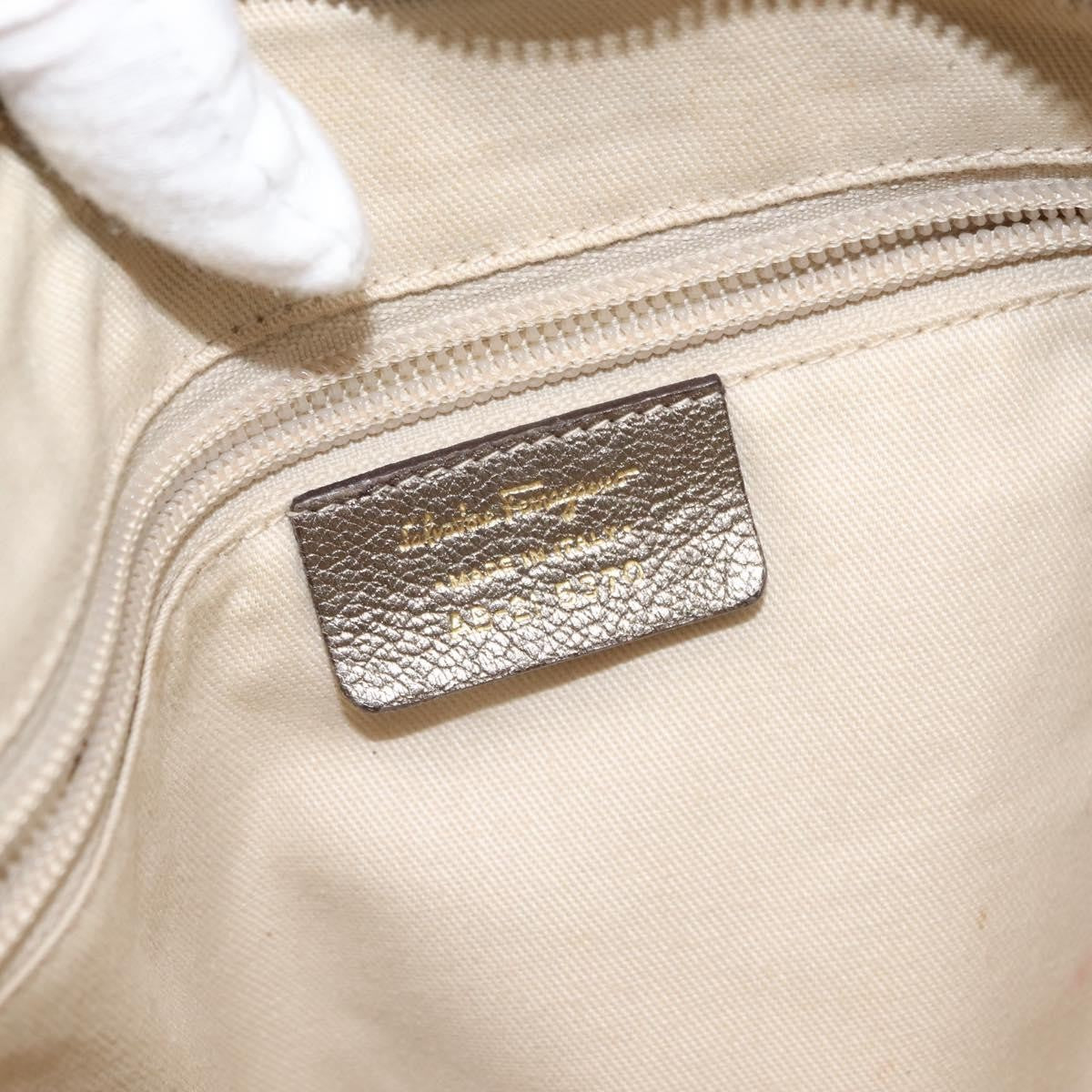 Salvatore Ferragamo Gancini Tote Leather