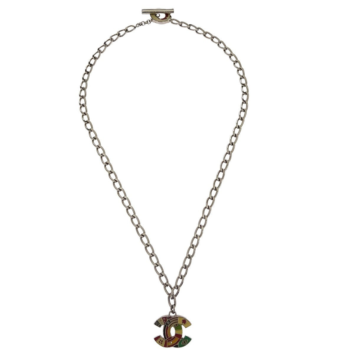 Chanel CC Pendant Necklace Metal