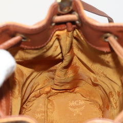 MCM Drawstring Shoulder Bag Leather