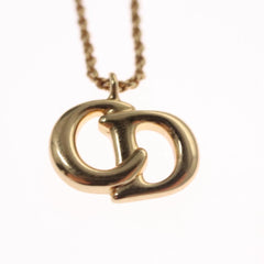 Christian Dior CD Pendant Necklace Metal