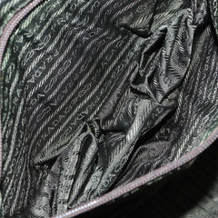 Prada Bowler Bag Canvas with Leather