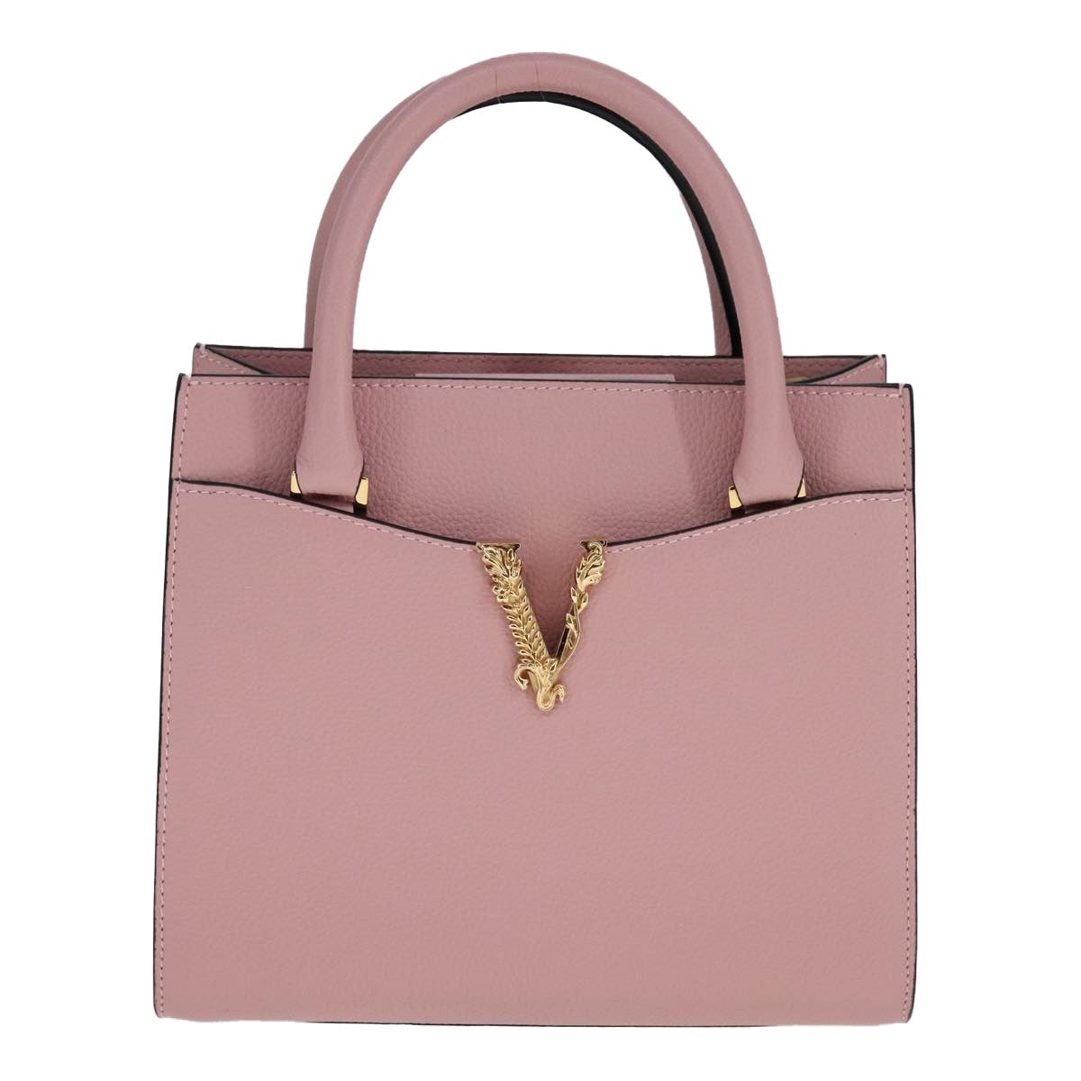 Versace Virtus Front Pocket Tote Leather