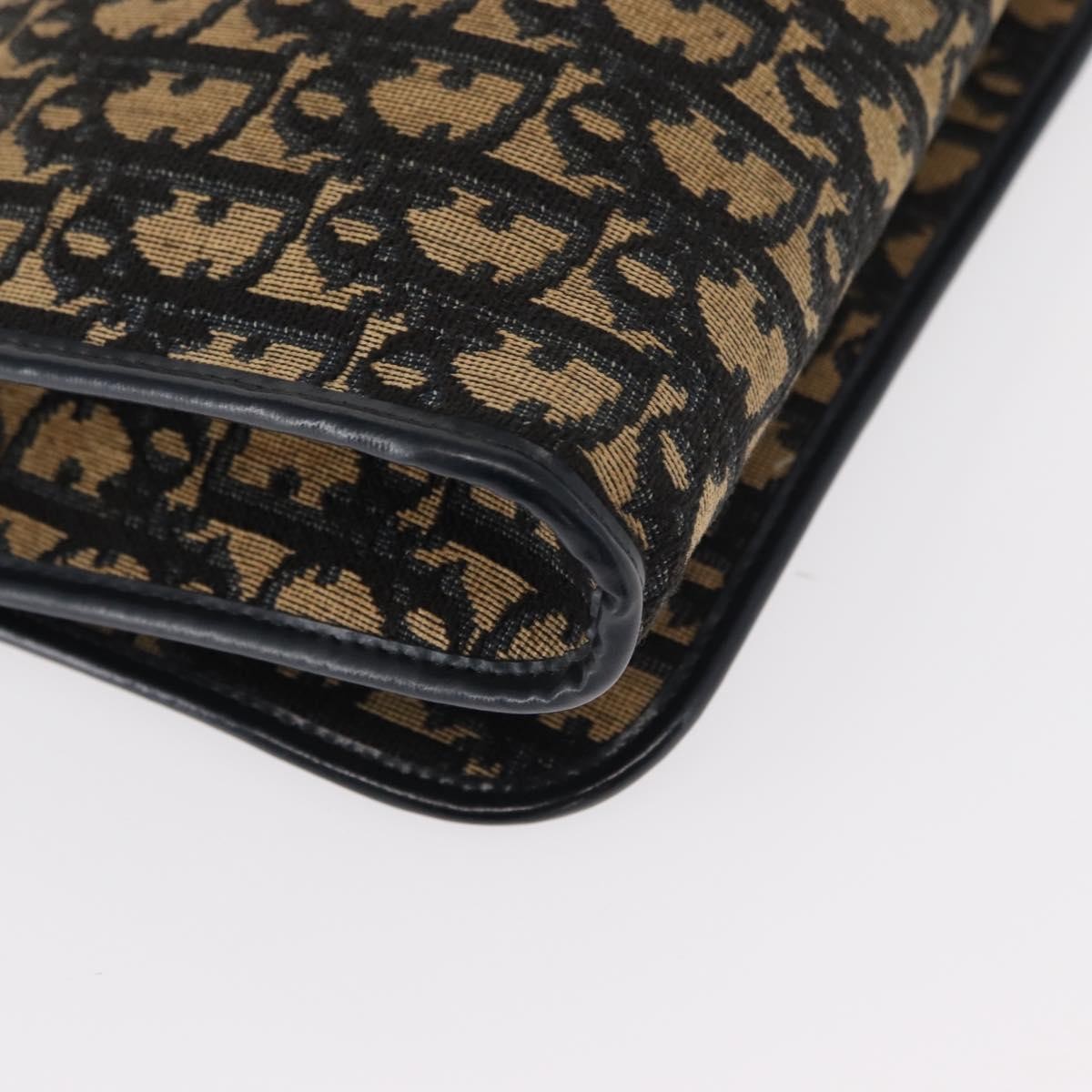 Christian Dior Vintage Trotter Shoulder Bag Canvas