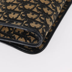 Christian Dior Vintage Trotter Shoulder Bag Canvas
