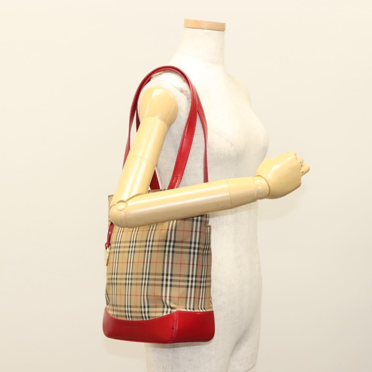 Burberry Nova Check Tote canvas check pattern