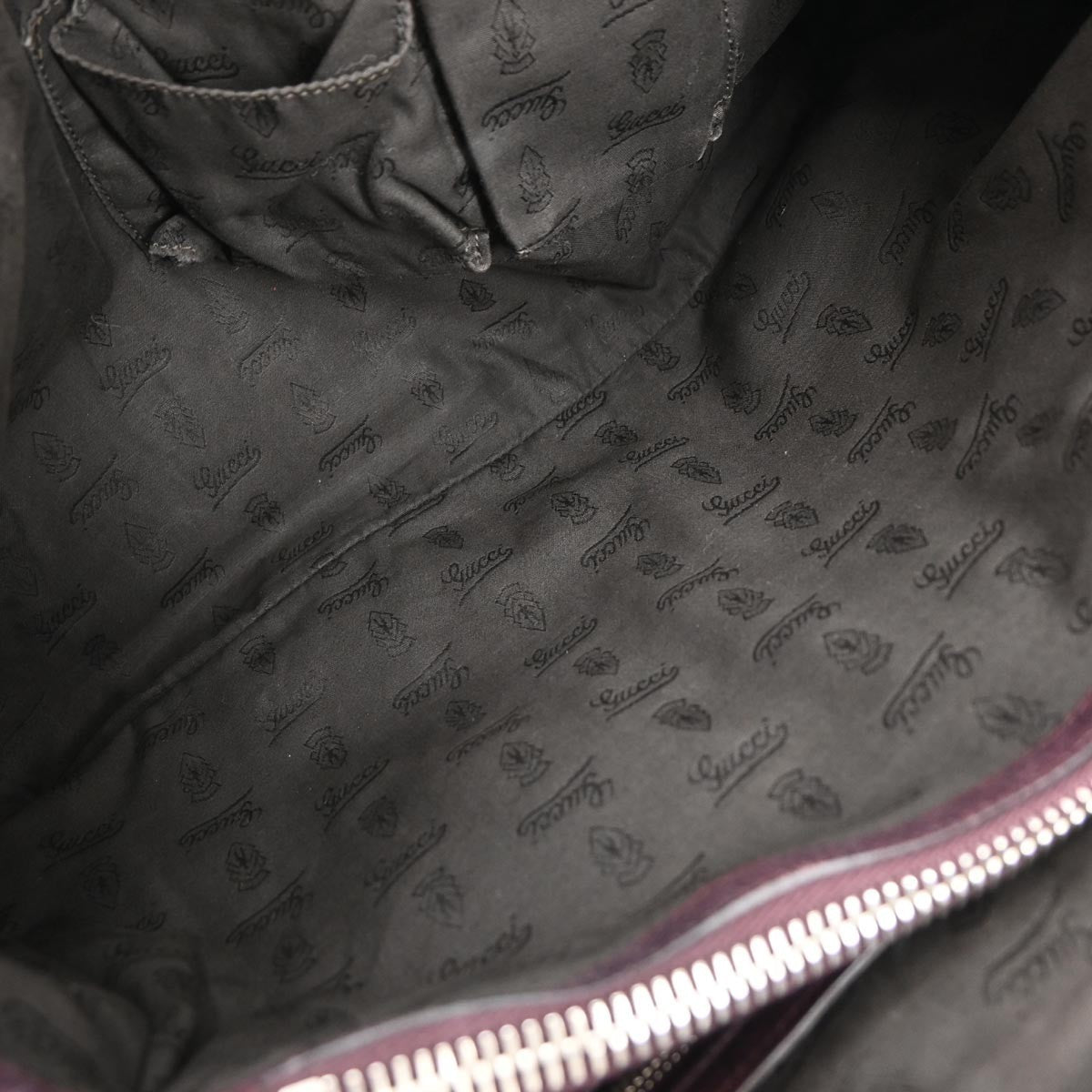 Gucci Vintage Bamboo Handle Bag Leather