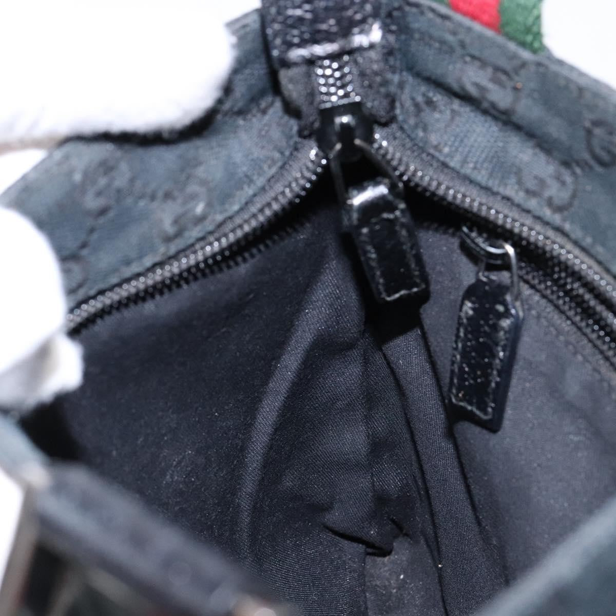 Gucci Web Strap Zip Messenger Bag GG Canvas