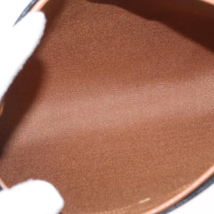 Christian Dior Vintage Honeycomb Zip Pouch Coated Canvas