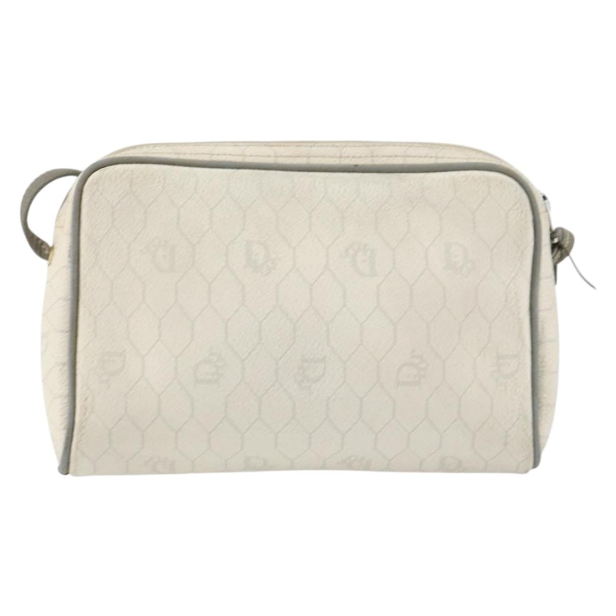 Christian Dior Vintage Honeycomb Shoulder Bag Canvas