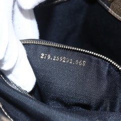 Fendi Pequin Front Pocket Backpack Coated Canvas