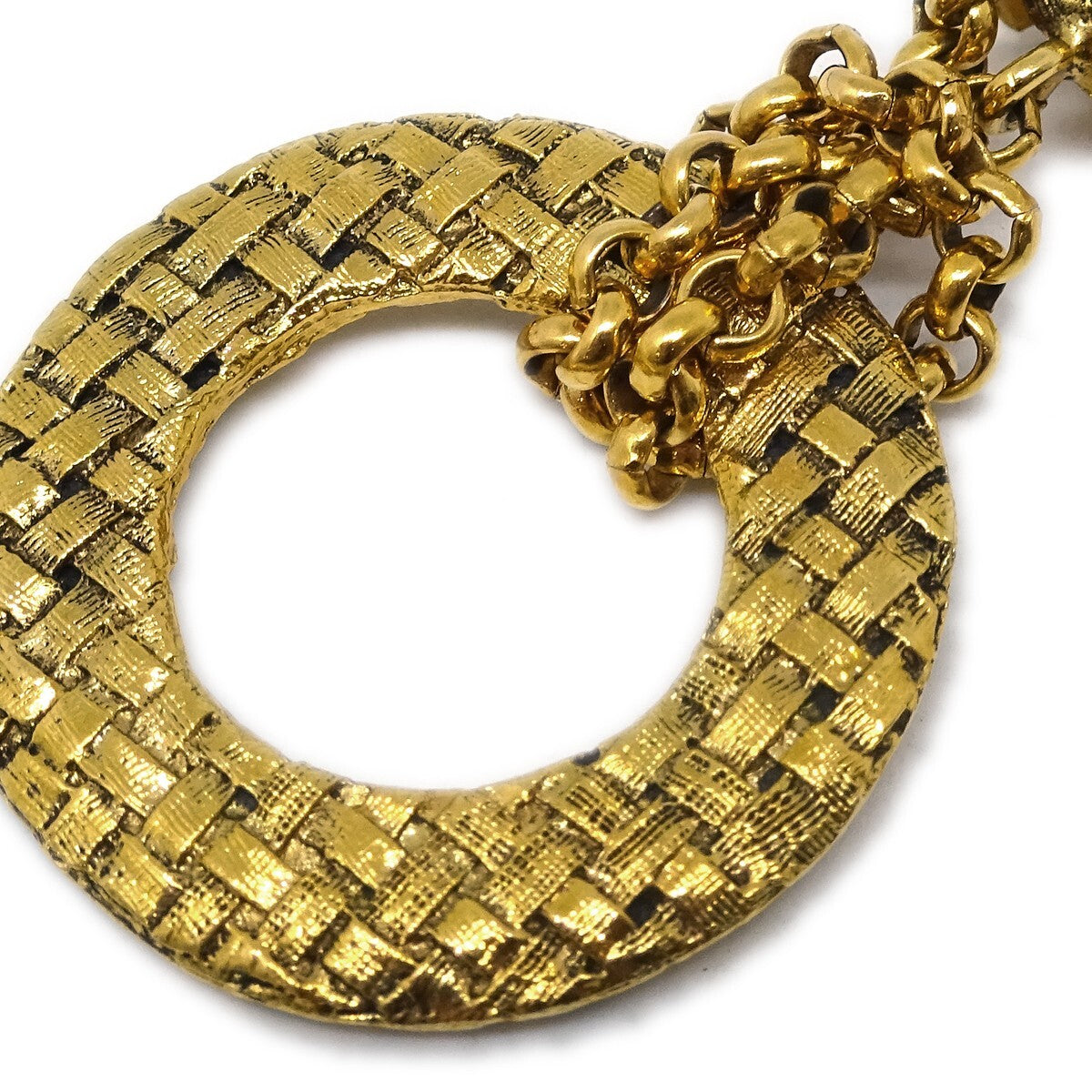 Chanel CC Dangle Earrings Metal