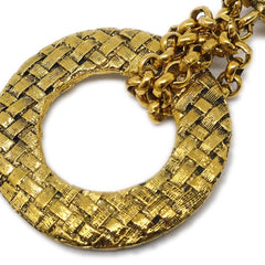 Chanel CC Dangle Earrings Metal