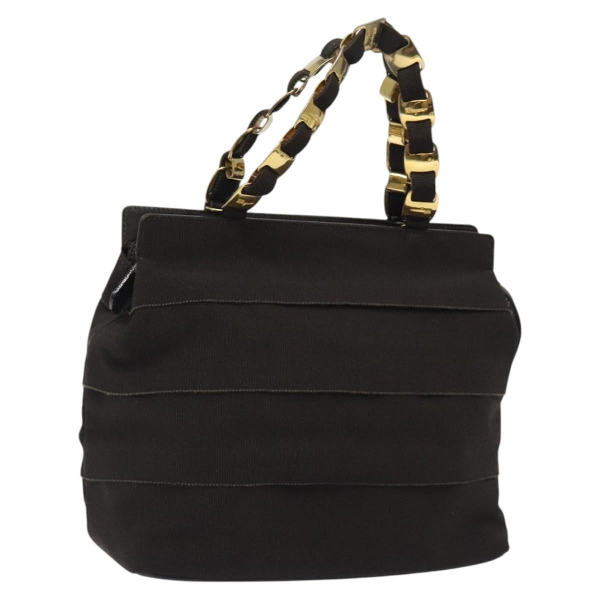 Salvatore Ferragamo Vala Handbag Canvas