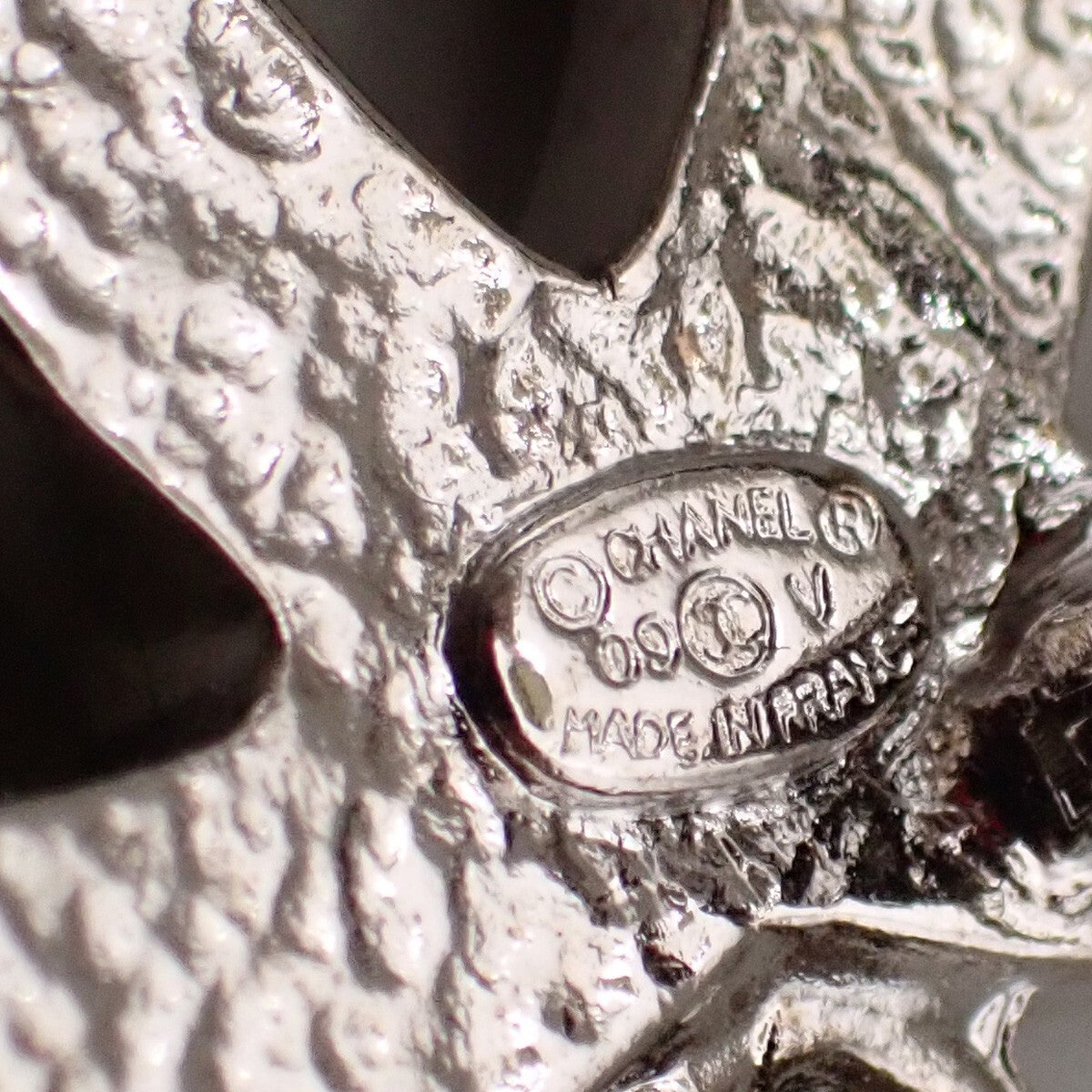 Chanel CC Drop Brooch Metal and Faux Pearls