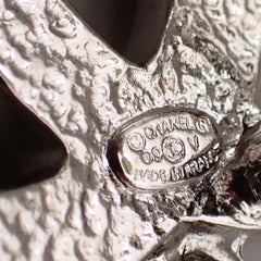 Chanel CC Drop Brooch Metal and Faux Pearls