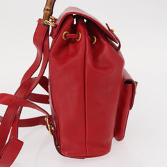 Gucci Vintage Bamboo Backpack Leather