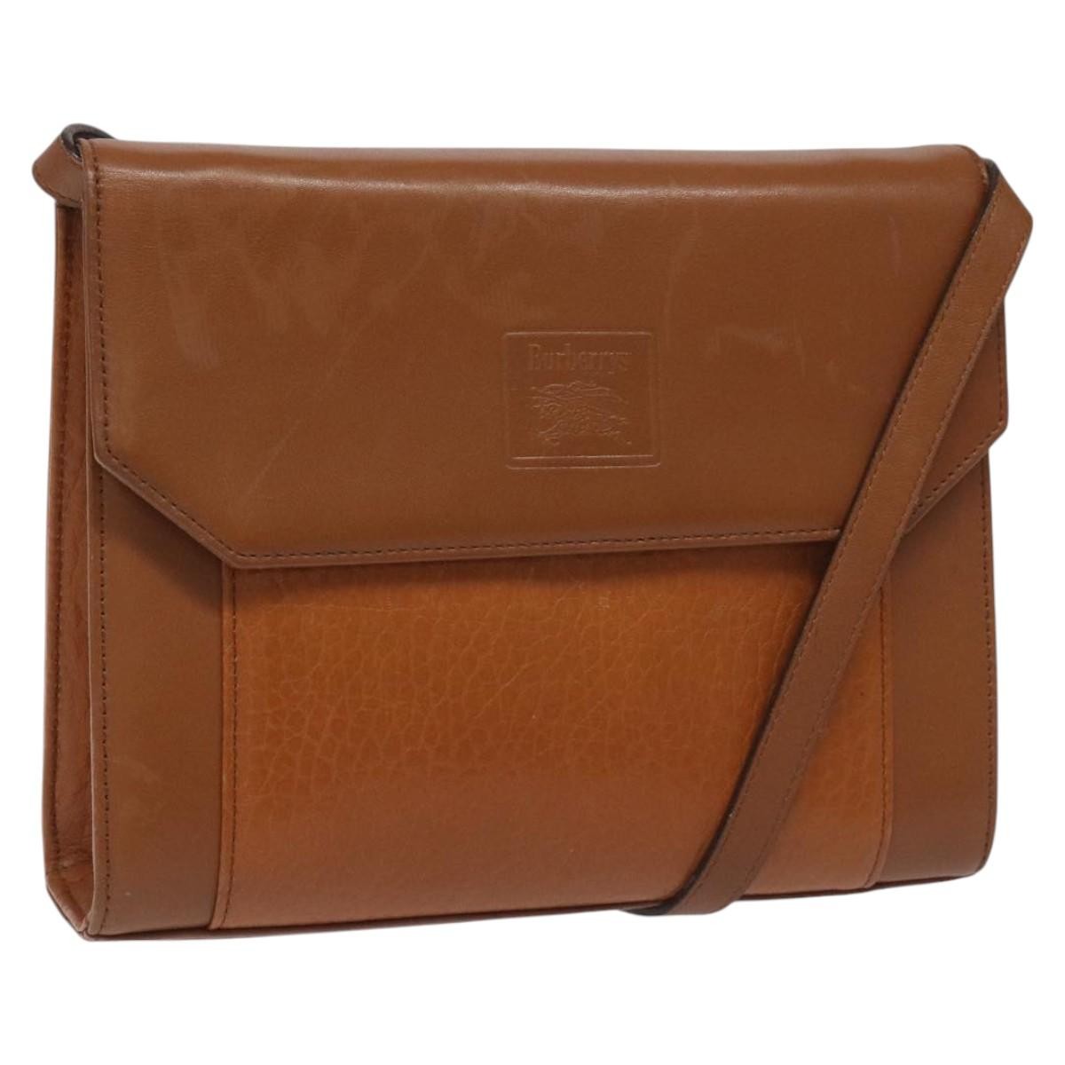 Burberry Vintage Flap Crossbody Bag Leather