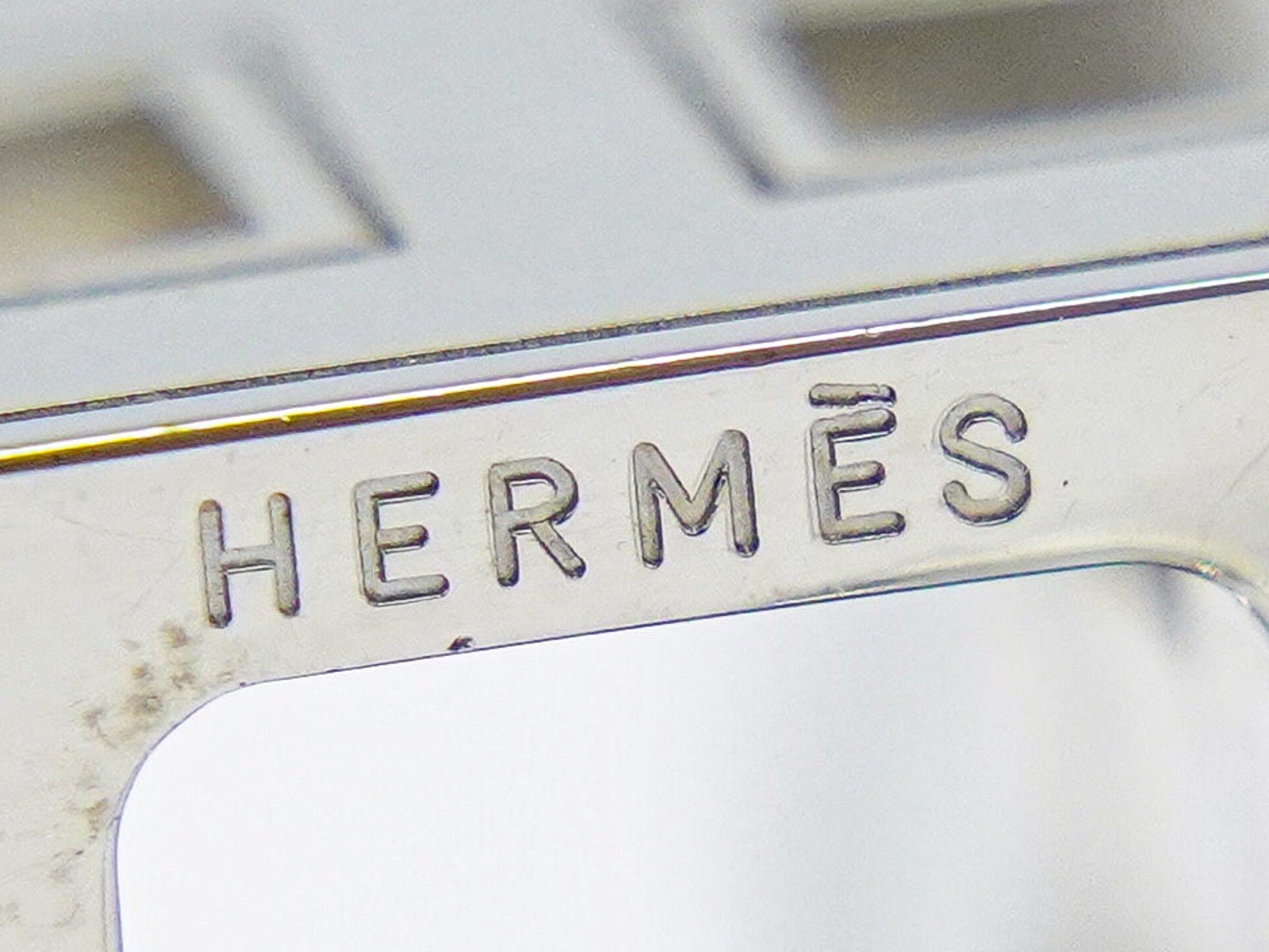 Hermes Cage d'H Pendant Necklace Metal