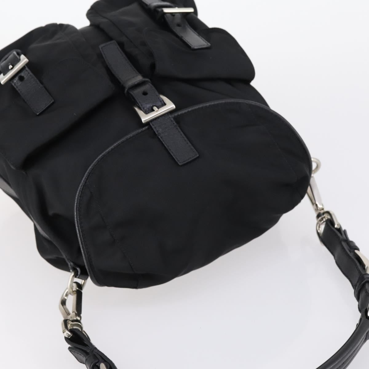 Prada Double Pocket Shoulder Bag Tessuto