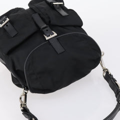 Prada Double Pocket Shoulder Bag Tessuto