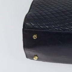 Bally Vintage Flap Handbag Quilted Leather