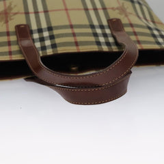 Burberry Top Handle Tote Haymarket Coated Canvas
