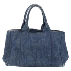 Prada Canapa Open Tote Denim