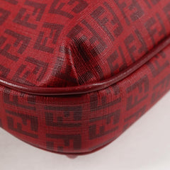 Fendi Front Pocket Messenger Bag Zucchino Coated Canvas