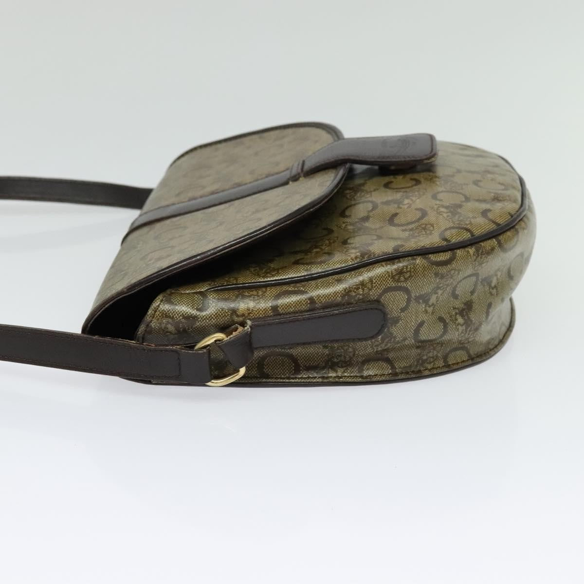 Celine C Sulky Shoulder bag Canvas and Leather