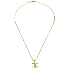 Chanel CC Pendant Necklace Metal