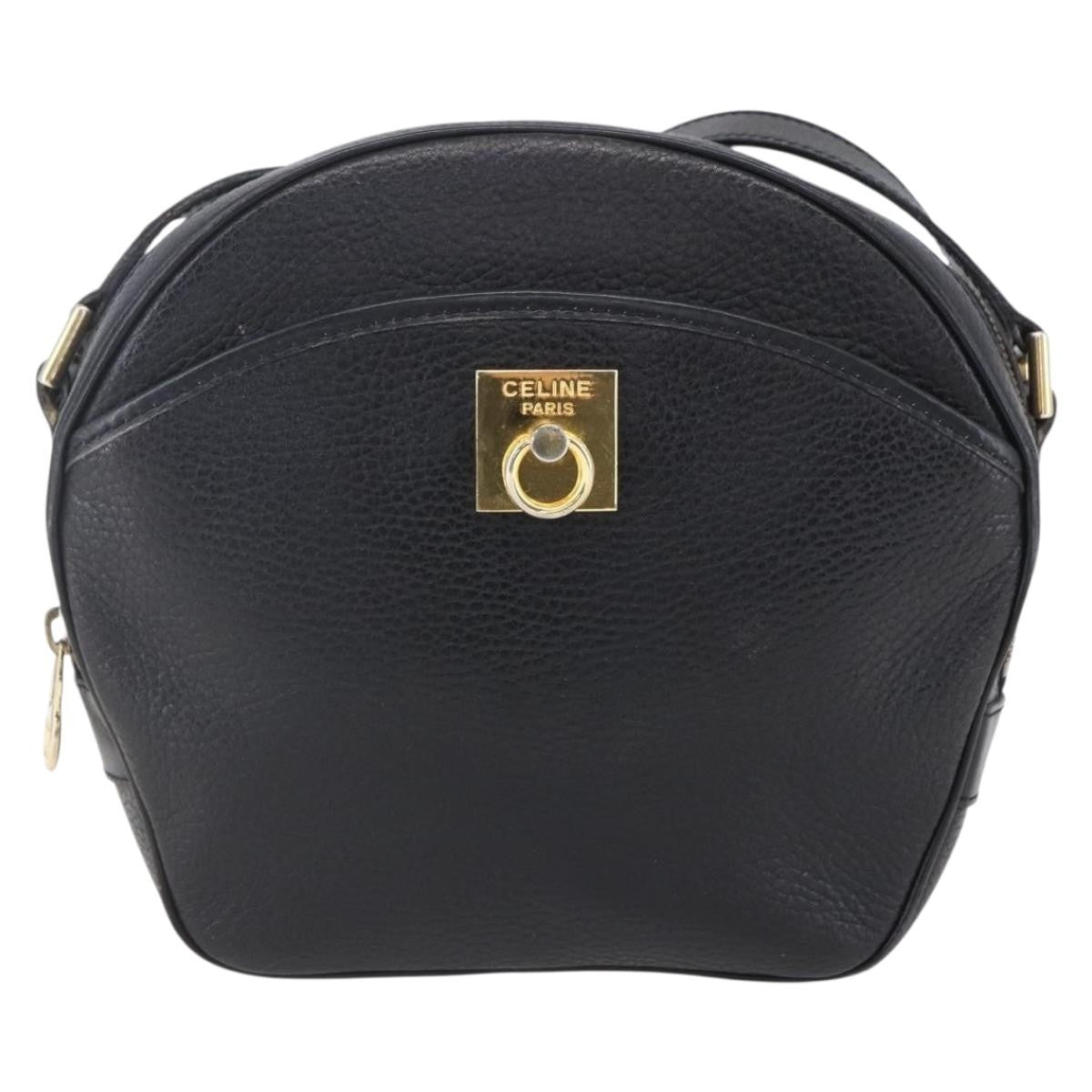 Celine Vintage Triomphe Shoulder Bag Leather
