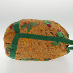 Hermes Vintage Drawstring Bucket Shoulder Bag Printed Canvas