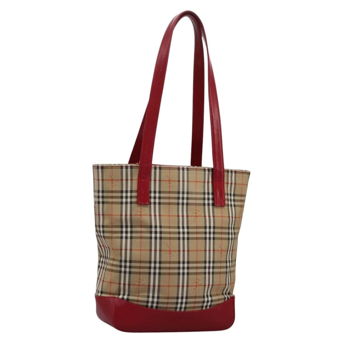 Burberry Nova Check Tote canvas check pattern