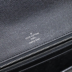 Louis Vuitton S Lock A4 Wristlet Pouch Macassar Monogram Canvas