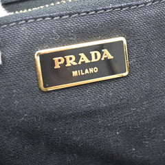 Prada Canapa Convertible Tote Canvas