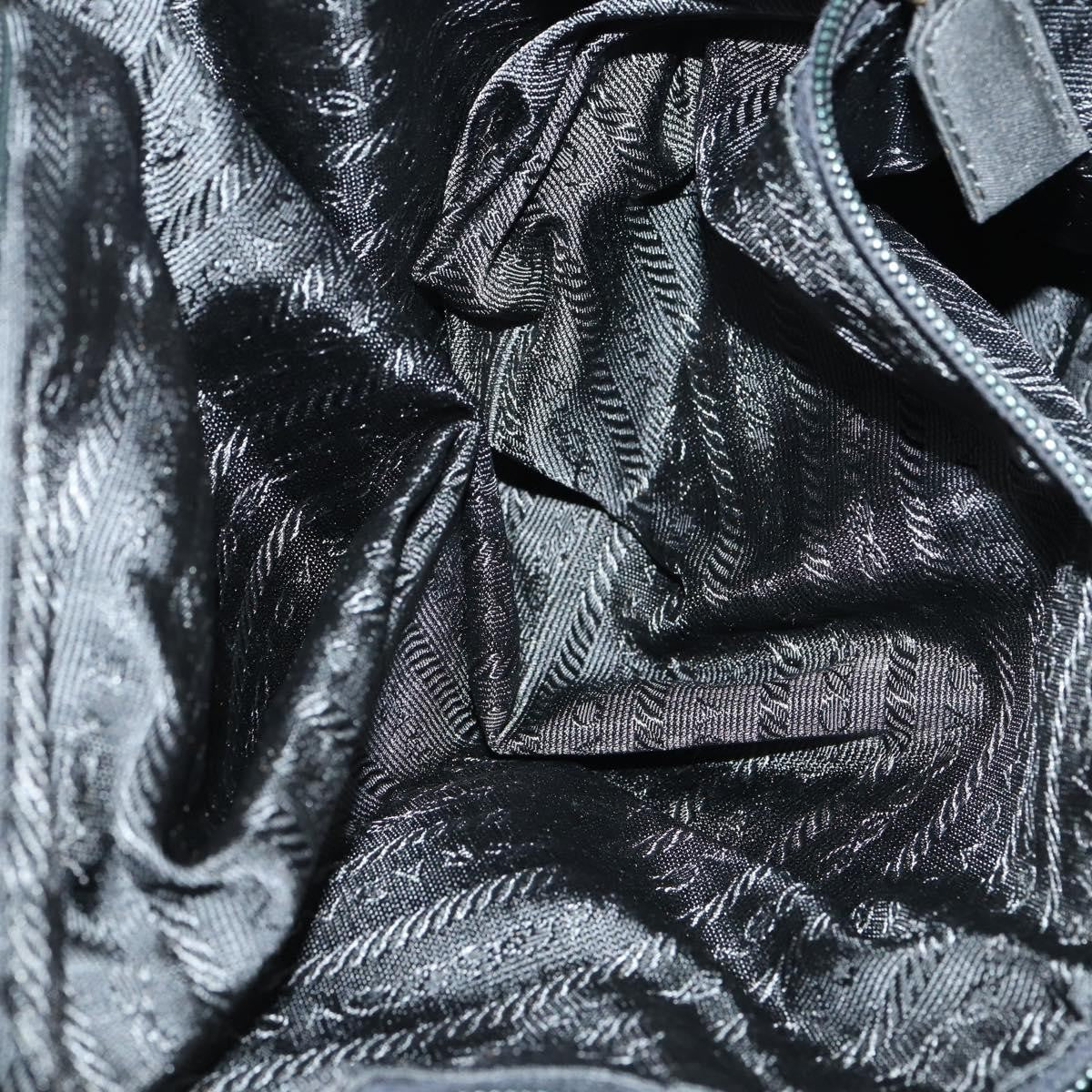 Prada Convertible Metal Handle Satchel Quilted Tessuto