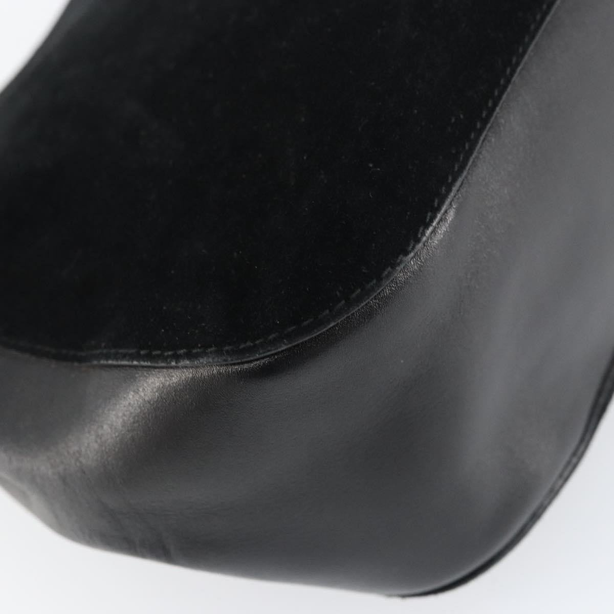 Gucci Vintage Bamboo Handle Bag Suede