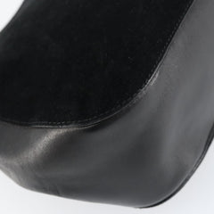 Gucci Vintage Bamboo Handle Bag Suede