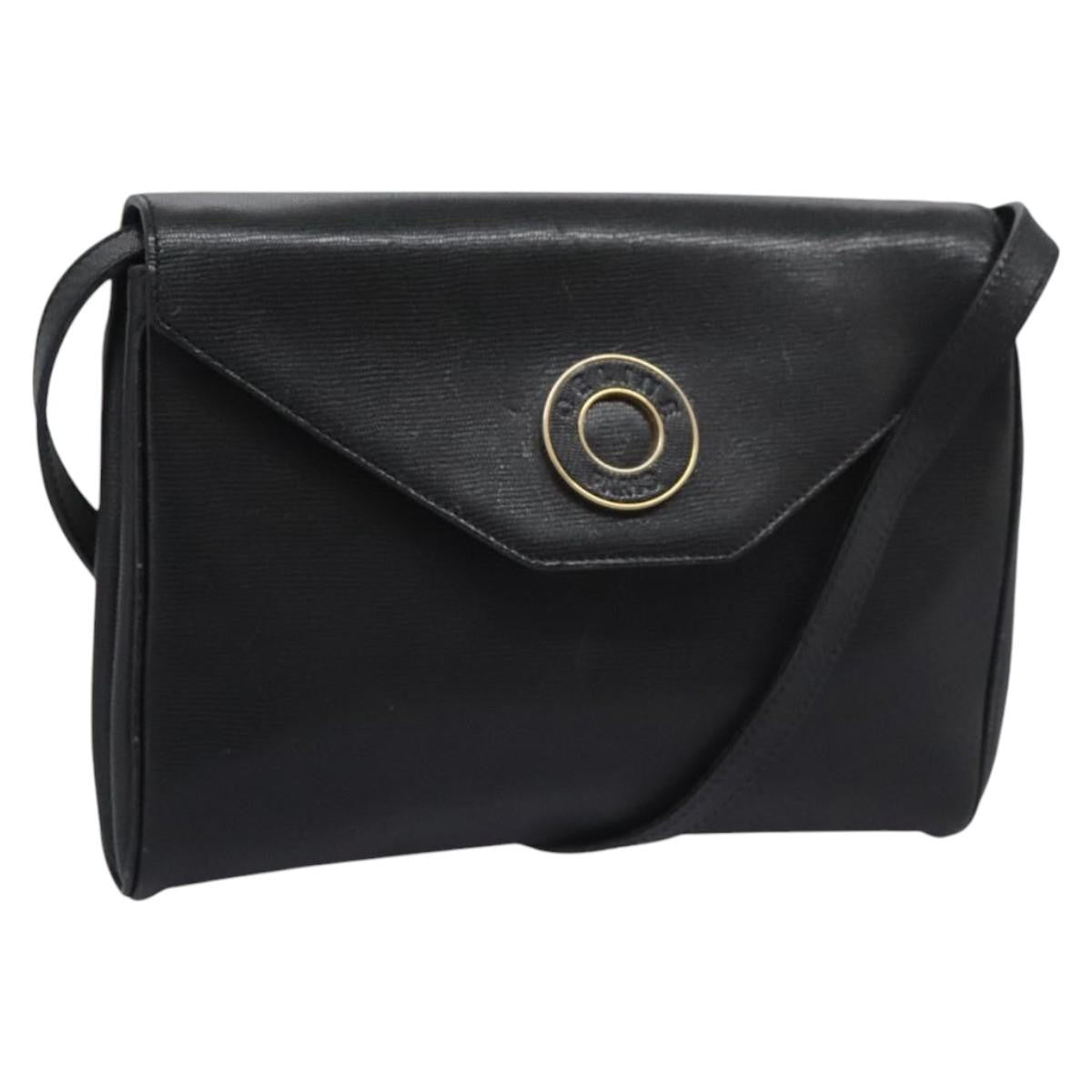 Celine Vintage Circle Logo Crossbody Bag Leather