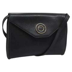 Celine Vintage Circle Logo Crossbody Bag Leather