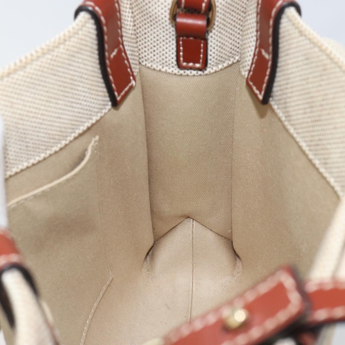 Chloe Woody Convertible Tote Canvas with Leather