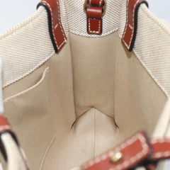 Chloe Woody Convertible Tote Canvas with Leather