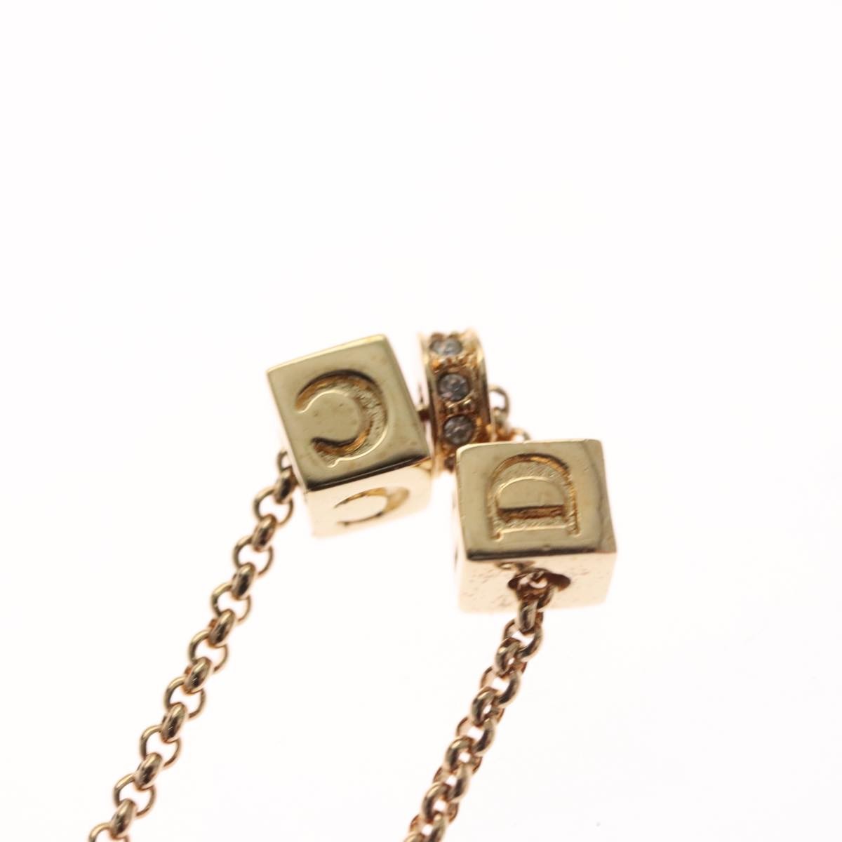 Christian Dior CD Pendant Necklace Metal