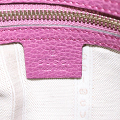 Gucci Lady Dollar Dome Satchel Leather