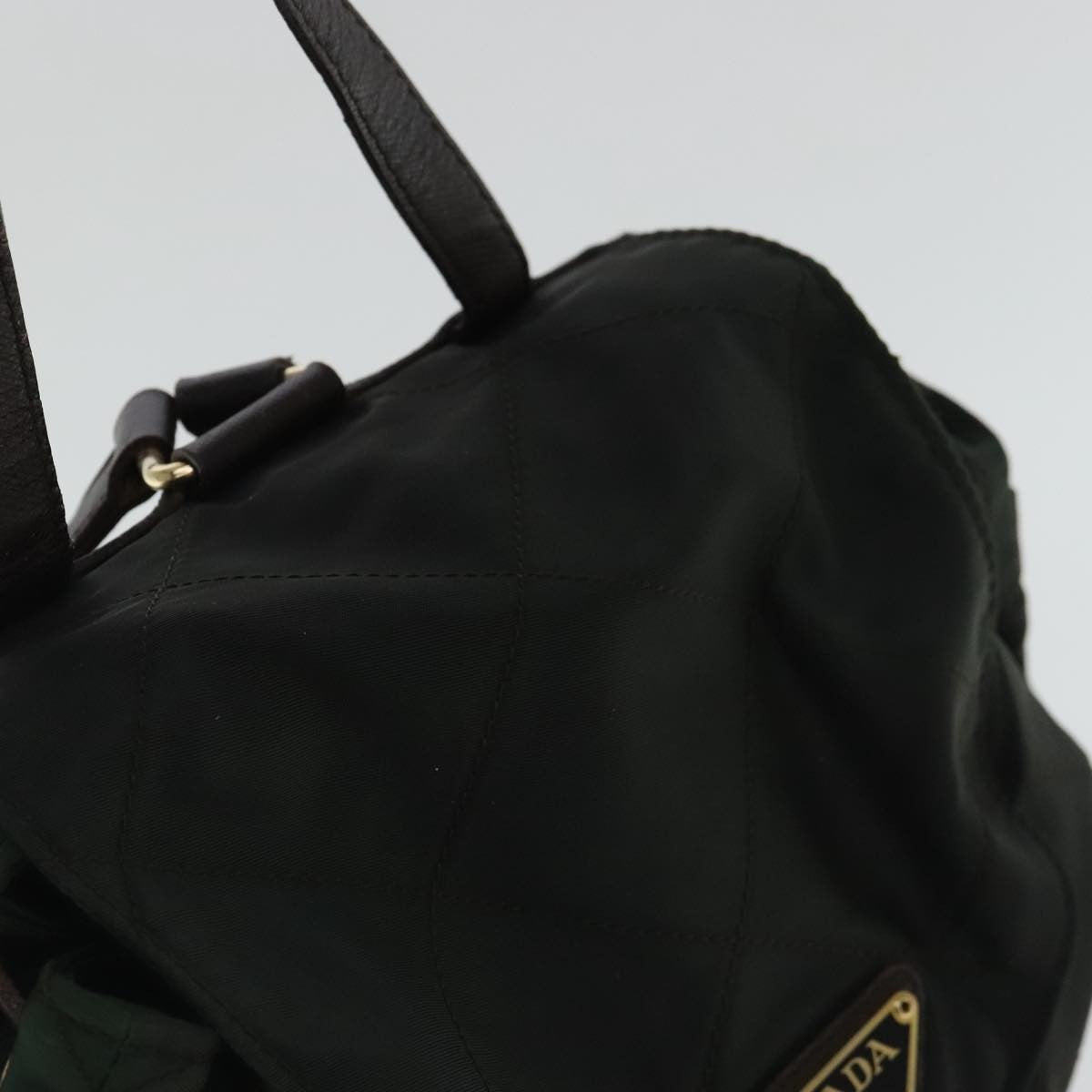 Prada Buckle Backpack Quilted Tessuto
