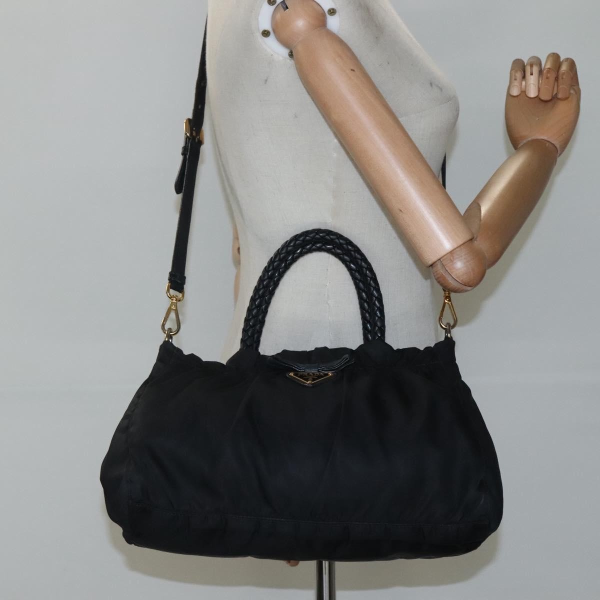 Prada Bow Convertible Tote Tessuto